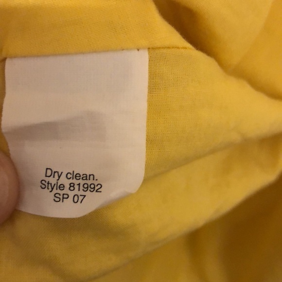 J.Crew Classic Yellow Cotton Halter Dress Size 6 - Picture 6 of 10